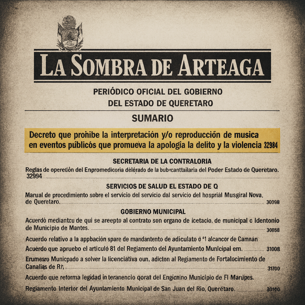 Decreto del Kuri vs Narcocorridos: ¿Combate al Delito o a la Libertad de Expresión?